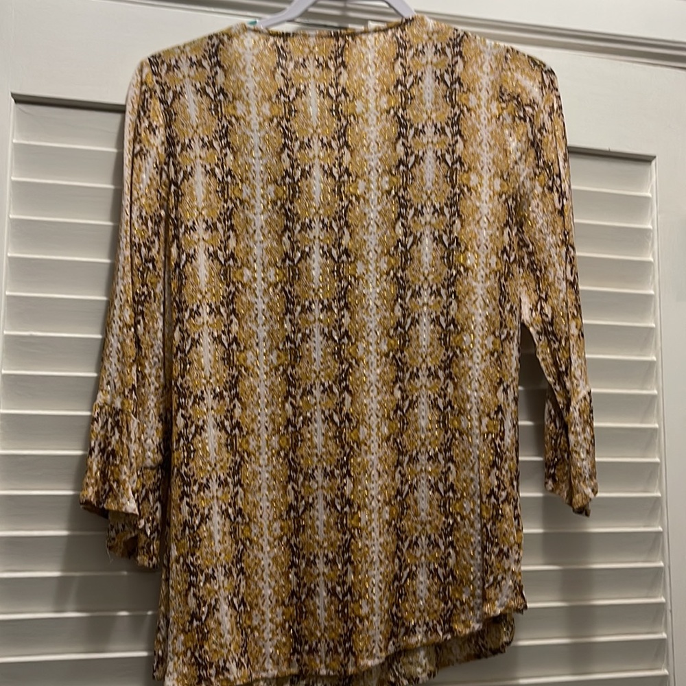 Savanna Jane Colorful Snakeskin Blouse - Picture 5 of 5